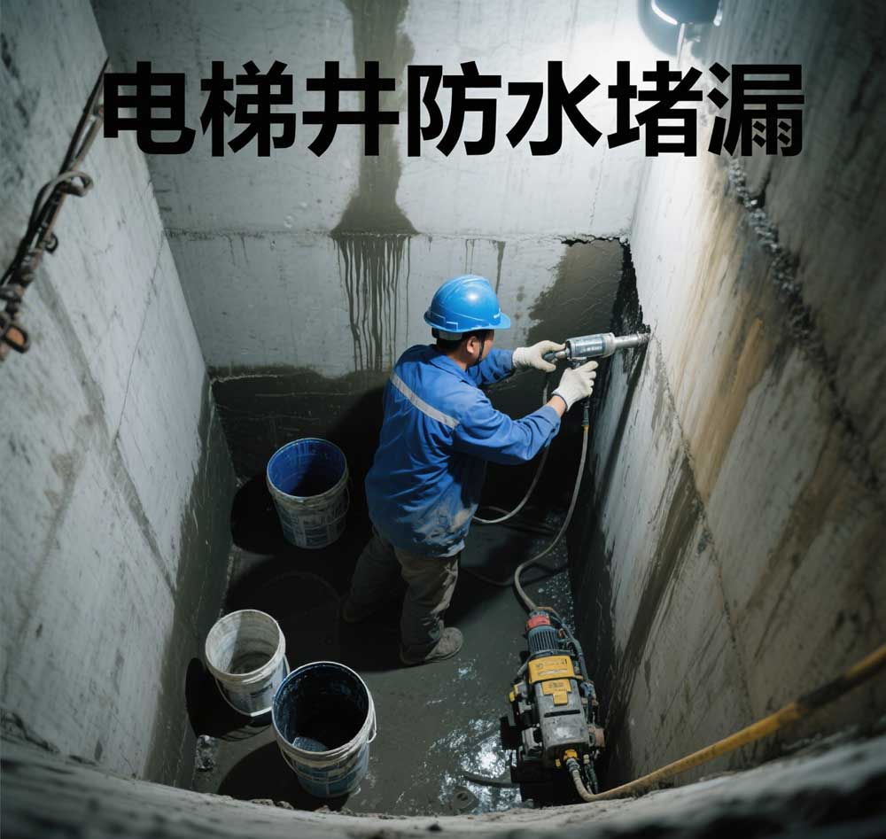 电梯井防水堵漏，佛山专业电梯井漏水维修公司